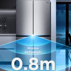 Midea MDRB905FGL45D מקרר 2 דלתות מקפיא תחתון 680 ליטר אינוורטר No Frost מידאה נירוסטה מושחרת | יבואן רשמי
