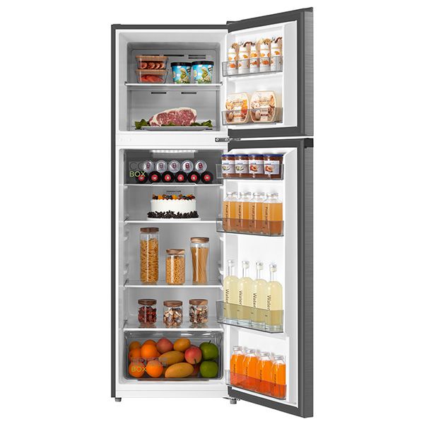 Midea MDRT385MTL46 – מקרר מקפיא עליון 2 דלתות NF בנפח 266 ליטר נירוסטה מוברשת מידאה אינוורטר | יבואן רשמי – תמונה 2