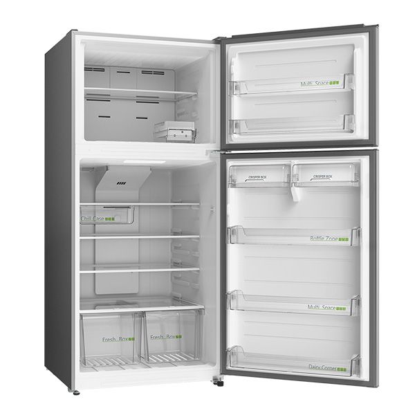 Midea MDRT866FGL46 – מקרר 2 דלתות מקפיא עליון 650 ליטר נירוסטה מוברשת עם מדחס אינוורטר | יבואן רשמי – תמונה 2