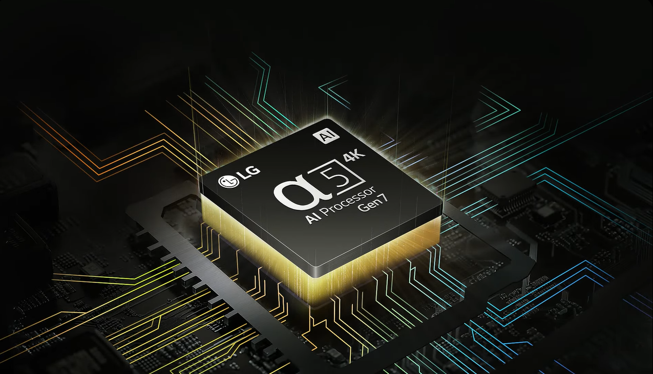 מעבד α5 AI Processor 4K Gen7 בטלוויזיית LG 65NANO81T6A