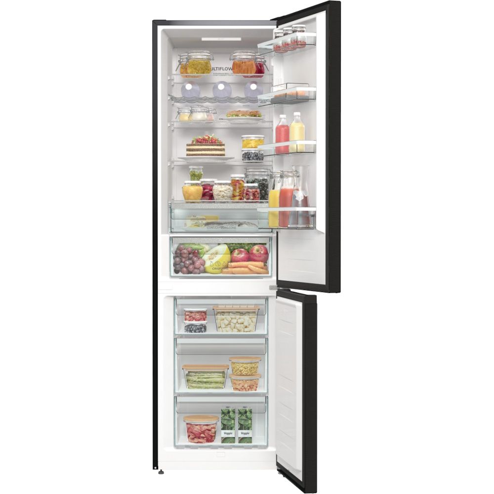 מקרר 2 דלתות מקפיא תחתון Gorenje דגם NRC6204SBXL4 בנפח 361 ליטר ורוחב 60 ס"מ גורנייה יבואן רשמי