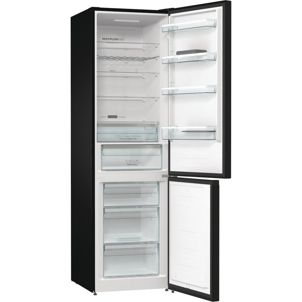 מקרר 2 דלתות מקפיא תחתון Gorenje דגם NRC6204SBXL4 בנפח 361 ליטר ורוחב 60 ס"מ גורנייה יבואן רשמי – תמונה 3