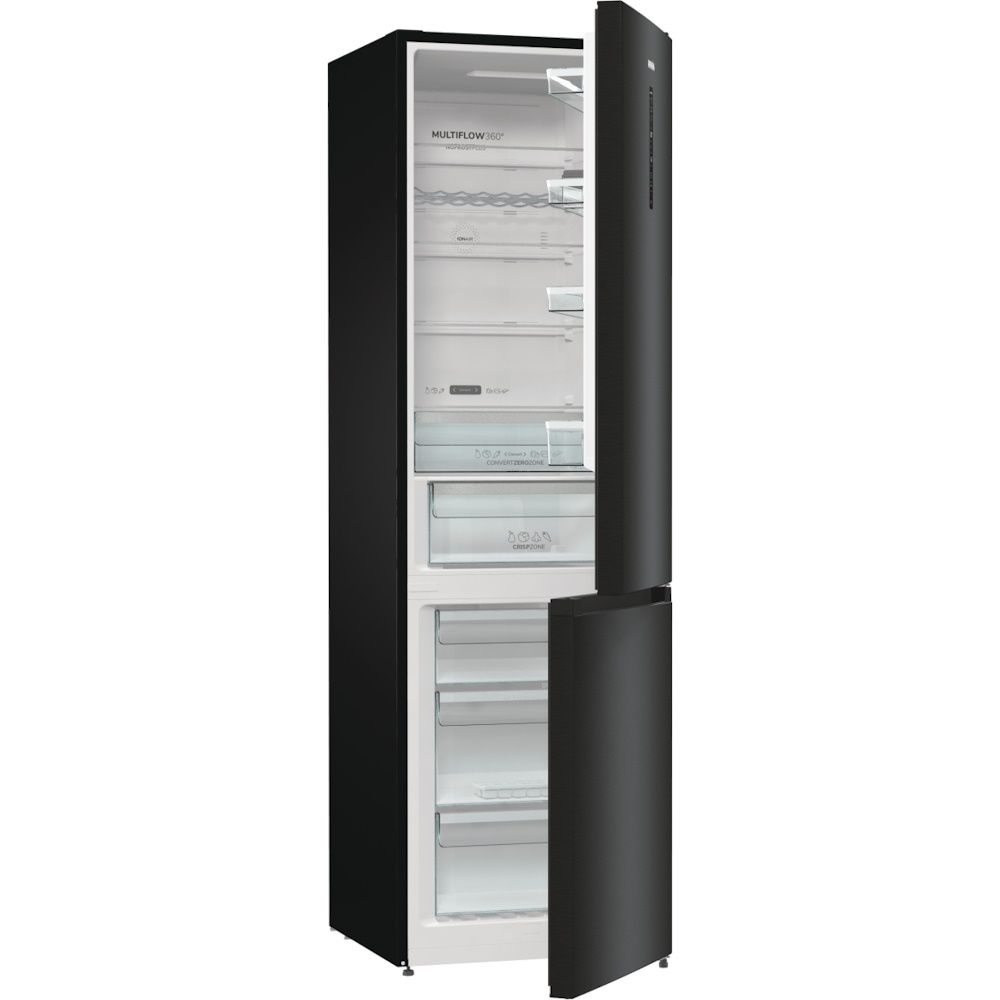 מקרר 2 דלתות מקפיא תחתון Gorenje דגם NRC6204SBXL4 בנפח 361 ליטר ורוחב 60 ס"מ גורנייה יבואן רשמי – תמונה 4
