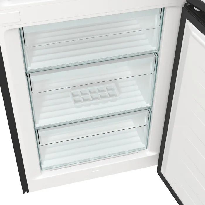 מקרר 2 דלתות מקפיא תחתון Gorenje דגם NRK619EABXL4 גורנייה No Frost נפח 329 ליטר שחור מטאלי - יבואן רשמי – תמונה 2