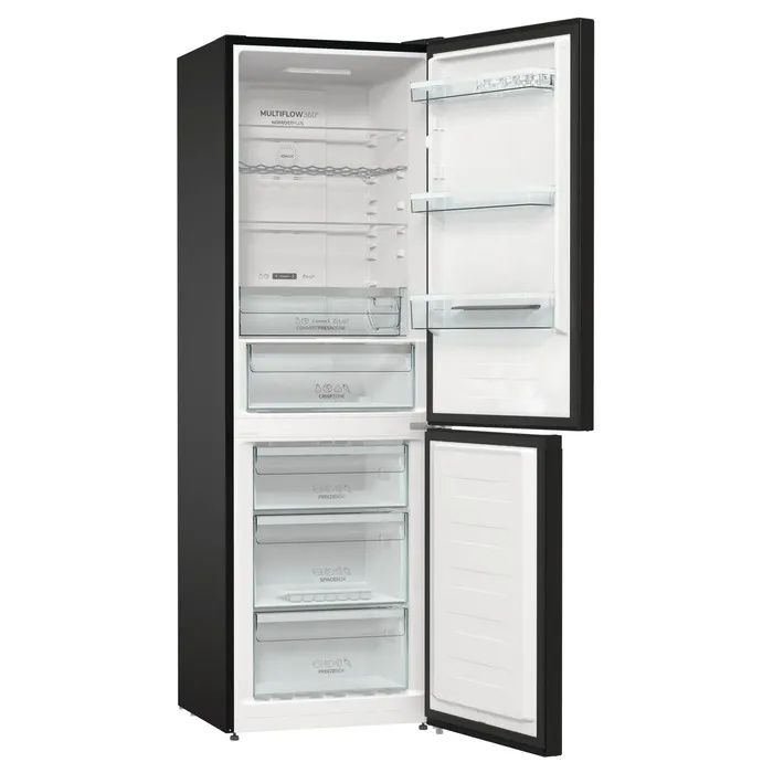 מקרר 2 דלתות מקפיא תחתון Gorenje דגם NRK619EABXL4 גורנייה No Frost נפח 329 ליטר שחור מטאלי - יבואן רשמי – תמונה 4