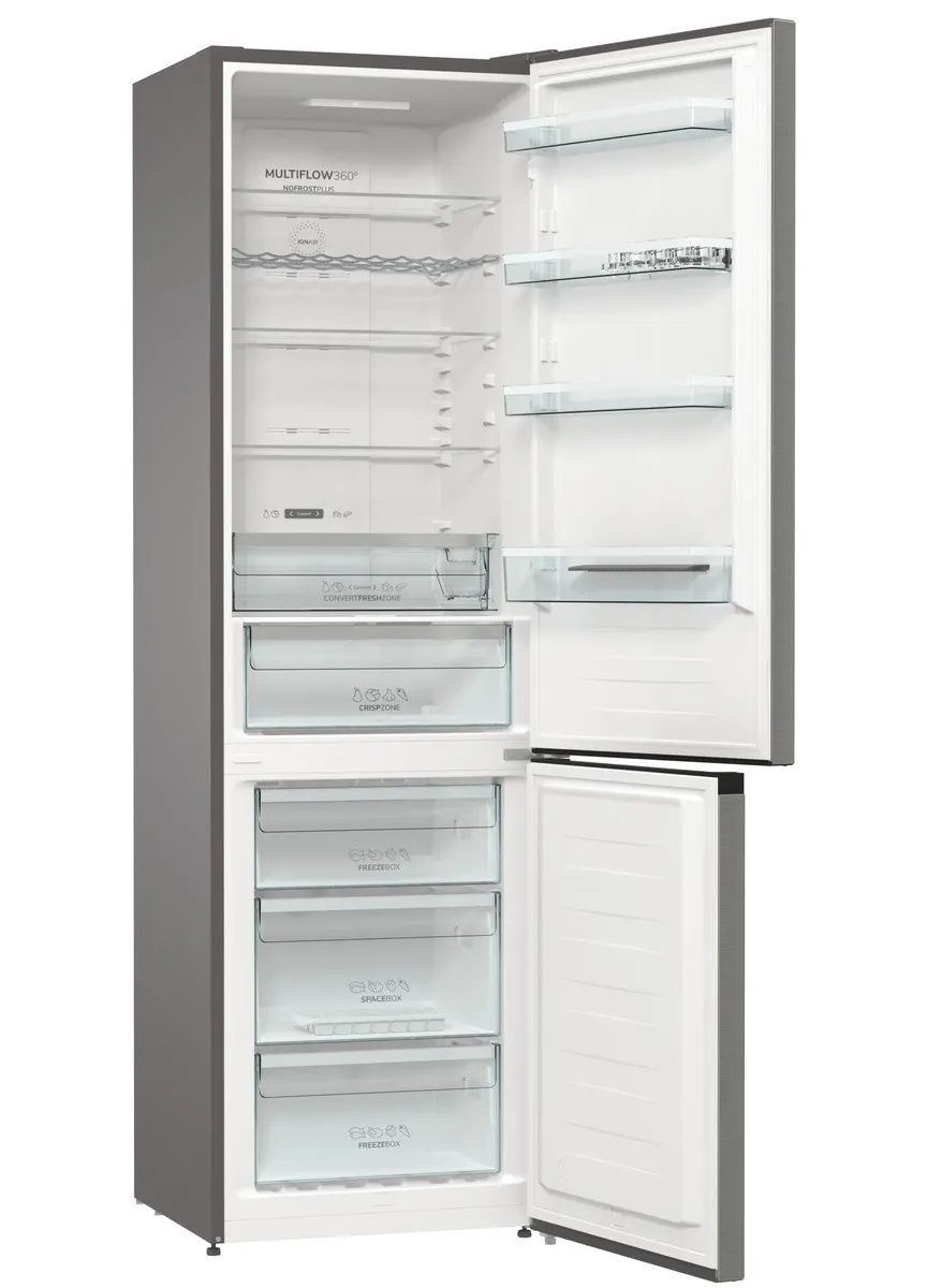 מקרר 2 דלתות מקפיא תחתון Gorenje NRK6202AXL4 גורנייה 363 ליטר רוחב 60 ס"מ יבואן רשמי – תמונה 3