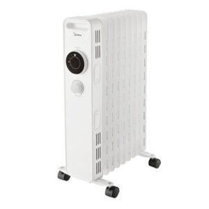 Midea NY2009-20M - רדיאטור שמן 9 צלעות 2000W לבן | יבואן רשמי