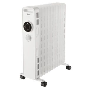 Midea NY2513-20M - רדיאטור שמן 13 צלעות 2500W לבן | יבואן רשמי