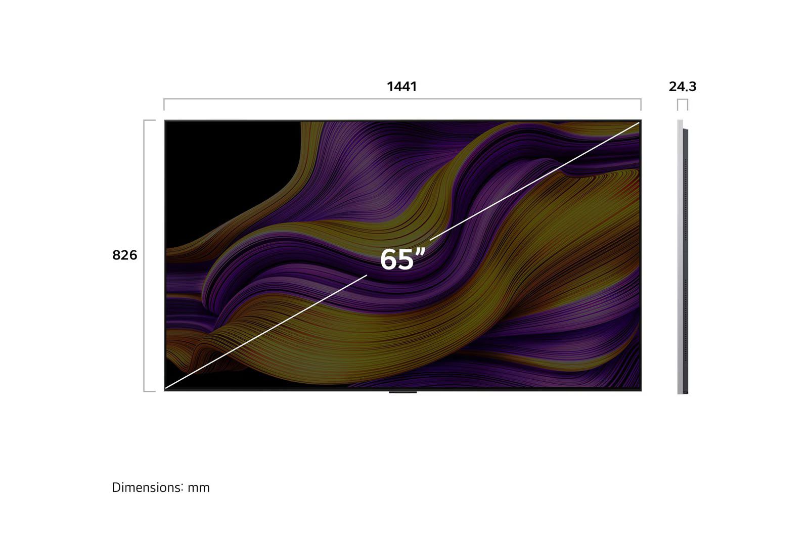 טלוויזיה חכמה 65 אינץ׳ LG OLED65G56LA – מסך OLED evo AI G5 יוקרתי עם 4K 165Hz | יבואן רשמי – תמונה 4