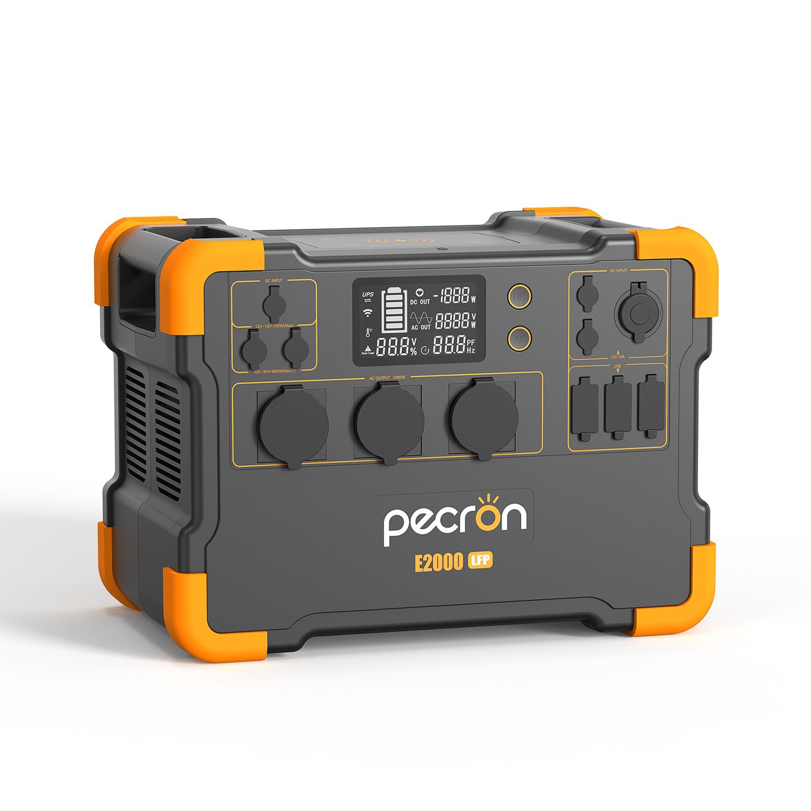 תחנת כוח ניידת PECRON E2000LFP – 2000W עם סוללת LiFePO4 ואפשרות להרחבה עד 8064Wh | יבואן רשמי-משלוח מהיר – תמונה 3