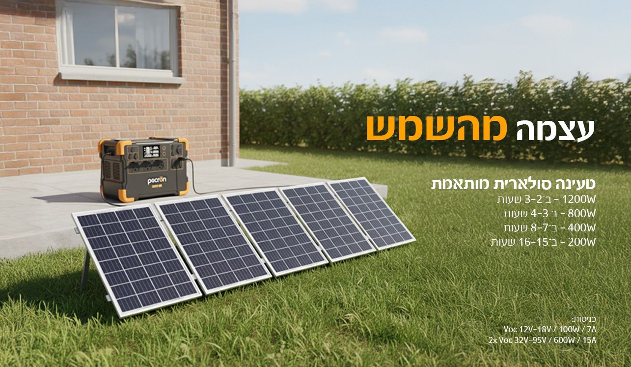 תחנת כוח ניידת PECRON E2000LFP – 2000W עם סוללת LiFePO4 ואפשרות להרחבה עד 8064Wh | יבואן רשמי-משלוח מהיר – תמונה 4