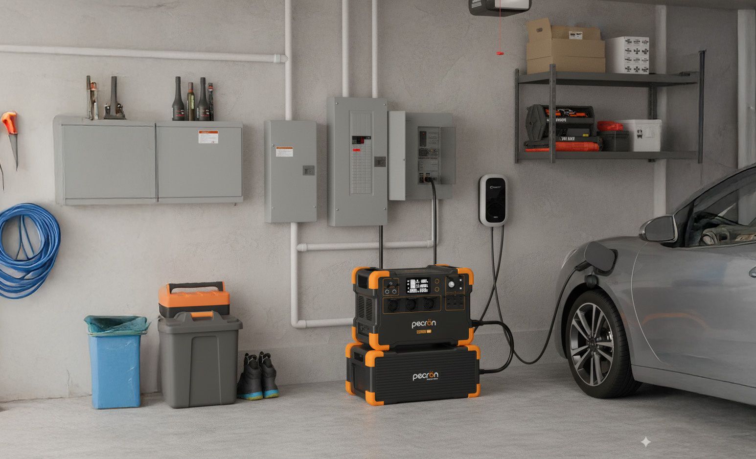 תחנת כוח ניידת PECRON E2000LFP – 2000W עם סוללת LiFePO4 ואפשרות להרחבה עד 8064Wh | יבואן רשמי-משלוח מהיר – תמונה 8