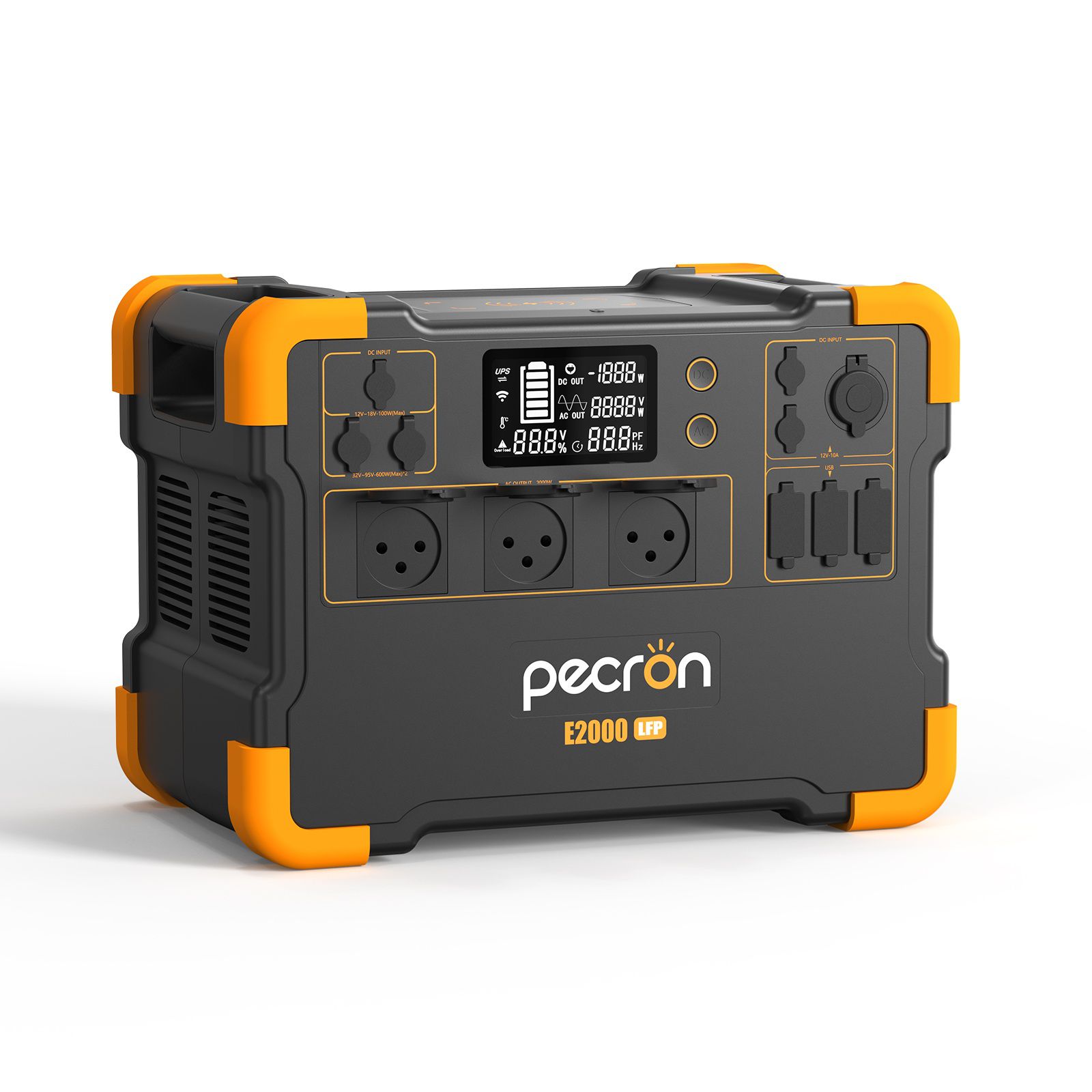 תחנת כוח ניידת PECRON E2000LFP – 2000W עם סוללת LiFePO4 ואפשרות להרחבה עד 8064Wh | יבואן רשמי-משלוח מהיר – תמונה 9