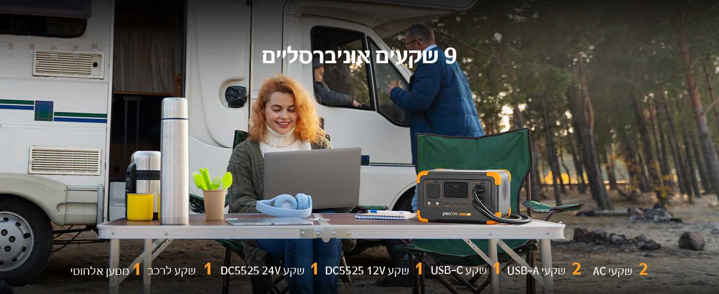 תחנת כוח ניידת PECRON E300LFP – 288Wh עם UPS וטעינה מהירה | יבואן רשמי-משלוח מהיר – תמונה 7