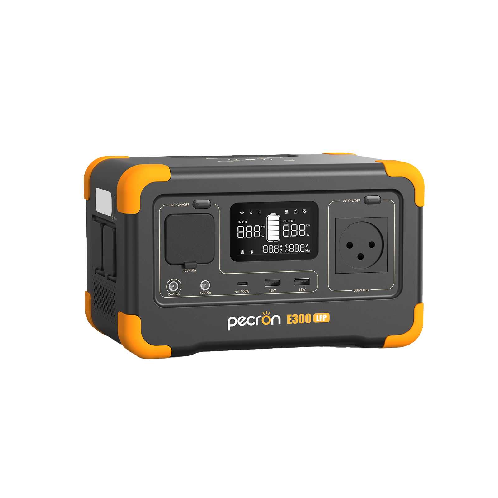תחנת כוח ניידת PECRON E300LFP – 288Wh עם UPS וטעינה מהירה | יבואן רשמי-משלוח מהיר – תמונה 10