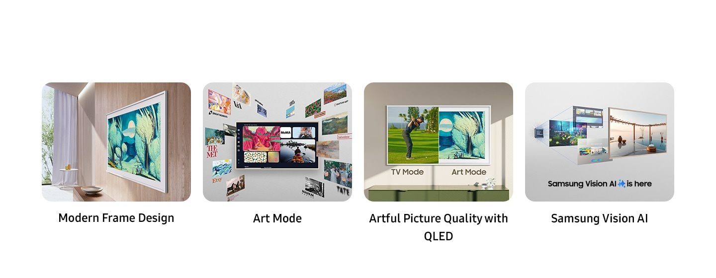 SAMSUNG QE50LS03F The Frame QLED טלוויזיה חכמה 50 אינץ' - סמסונג ישראל – תמונה 5