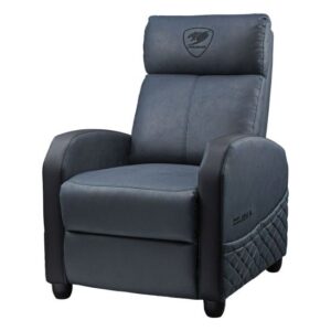 ספת גיימינג נשכבת COUGAR RANGER ELITE Navy Blue קוגר 160° ריפוד עור PVC עד 135 ק"ג | יבואן רשמי