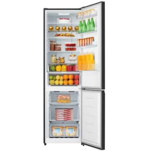 Hisense RB440N4AFD – מקרר 2 דלתות 336 ליטר NoFrost עם מקפיא תחתון Inverter נירוסטה מושחרת | יבואן רשמי