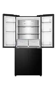 Hisense RQ58BG – מקרר 4 דלתות זכוכית שחורה 483 ליטר עם מקפיא תחתון NoFrost Inverter | יבואן רשמי – תמונה 5