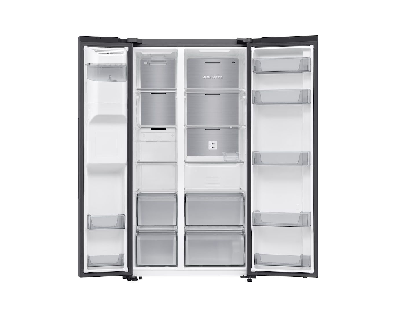 Samsung RS70F64KET - מקרר SBS דלת מול דלת 635 ליטר עם קיוסק והתקן שבת | יבואן רשמי – תמונה 4