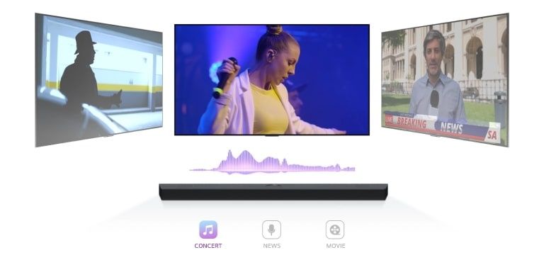 מקרן קול סאונדבר LG S45TR אל ג'י 4.1 ערוצים בעוצמת 400W כולל סאבוופר ורמקולים אחוריים יבואן רשמי – תמונה 12