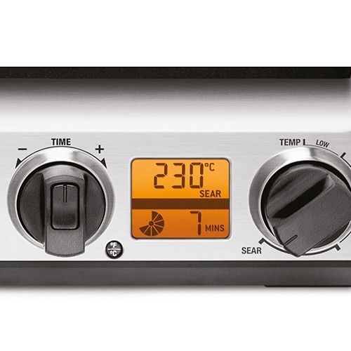 טוסטר גריל לחיצה SAGE SGR820BSS סייג' the Smart Grill גריל שולחני דיגיטלי פלטות נשלפות 2400W נירוסטה יבואן רשמי