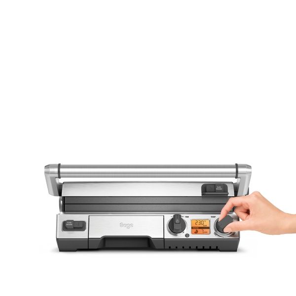 טוסטר גריל לחיצה SAGE SGR820BSS סייג' the Smart Grill גריל שולחני דיגיטלי פלטות נשלפות 2400W נירוסטה יבואן רשמי – תמונה 6