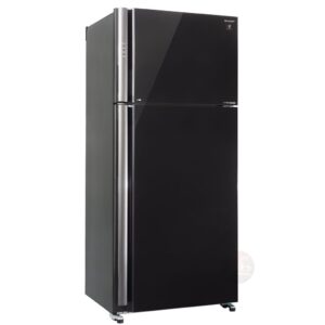 מקרר מקפיא עליון SHARP SJ-5878BK שארפ 2 דלתות זכוכית שחורה 588 ליטר אינוורטר NoFrost עם פיקוד שבת - יבואן רשמי