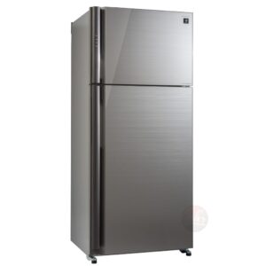 מקרר מקפיא עליון 2 דלתות Sharp SJ-5878SL שארפ 588 ליטר No Frost זכוכית סילבר ושחור עם פיקוד שבת - יבואן רשמי