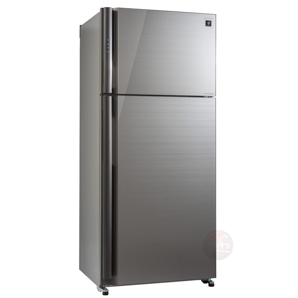 מקרר מקפיא עליון 2 דלתות Sharp SJ-5878SL שארפ 588 ליטר No Frost זכוכית סילבר ושחור עם פיקוד שבת - יבואן רשמי