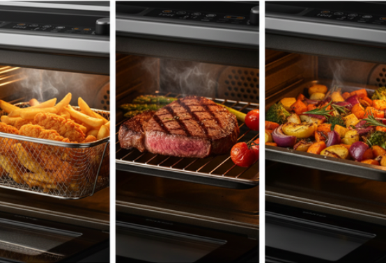 SMARTER Air Fryer Oven טאבון חשמלי 20 ליטר 1800W עד 400 מעלות כולל אבן שמוט וטיגון באוויר חם | יבואן רשמי-משלוח מהיר – תמונה 4