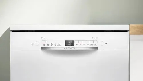 BOSCH SMS2ITW09E - מדיח כלים 60 ס"מ 13 מערכות כלים לבן שקט במיוחד | משלוח מהיר – תמונה 2