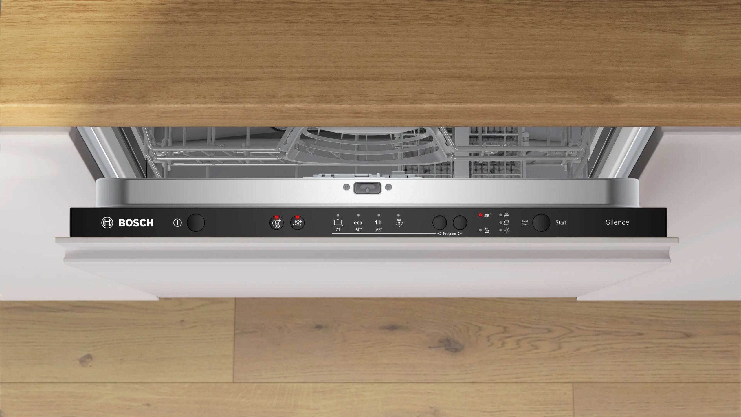 מדיח כלים אינטגרלי מלא BOSCH SMV24AX04E רחב 60 ס"מ עם 12 מערכות כלים וייבוש אינטנסיבי | משלוח מהיר – תמונה 3