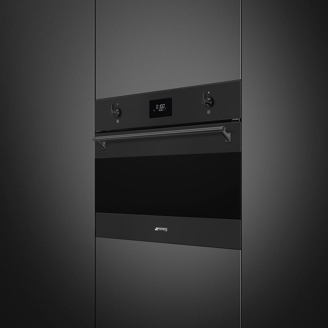 תנור משולב מיקרוגל קומבי 45 ס״מ SMEG SO4301M1N | שחור מט | 40 ליטר | עיצוב איטלקי – תמונה 4