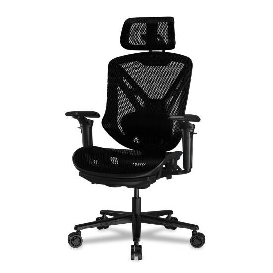 כיסא גיימינג ארגונומי אורטופדי COUGAR Speeder עם בד רשת, הדום רגליים ו-3D Hyperrotation קוגר - יבואן רשמי