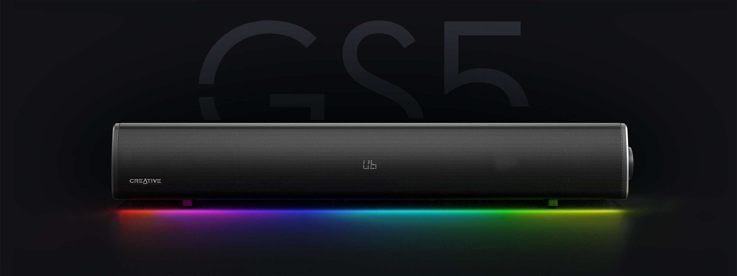 מקרן קול לגיימינג Creative Sound Blaster GS5 ברוחב 51 ס"מ 60W עם תאורת RGB יבואן רשמי – תמונה 6