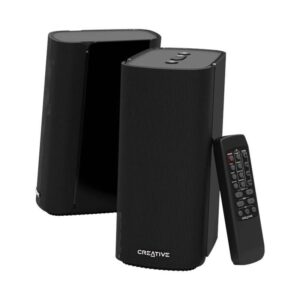 רמקולים למחשב Creative T100 קריאייטיב Hi-Fi 2.0 בעוצמת 80W עם כניסה אופטית ובלוטות' יבואן רשמי