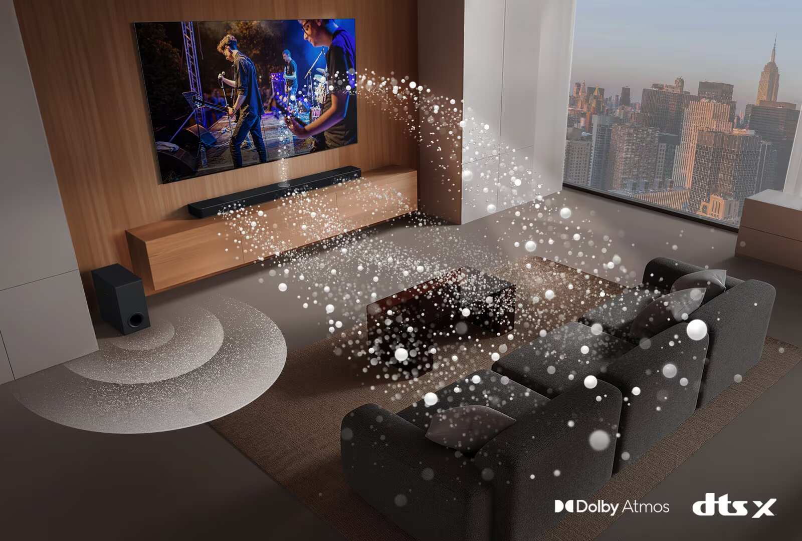 LG SQ70TY - סאונדבר (מקרן קול) 3.1.1 Dolby Atmos 400W עם סאב וופר אלחוטי | יבואן רשמי-משלוח מהיר – תמונה 4