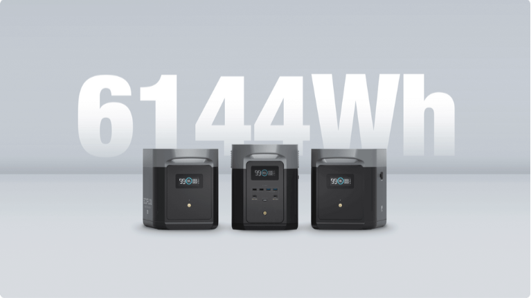 DELTA 2 Max תאי הרחבה שניתן להרחבה לתחנה כוח ניידת עד 6KWH וואט שעה