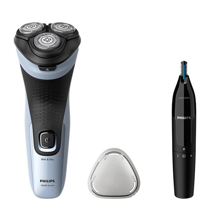 מכונת גילוח Philips X3003/02 – גילוח רטוב ויבש עם קוצץ אף | יבואן רשמי-משלוח מהיר – תמונה 4