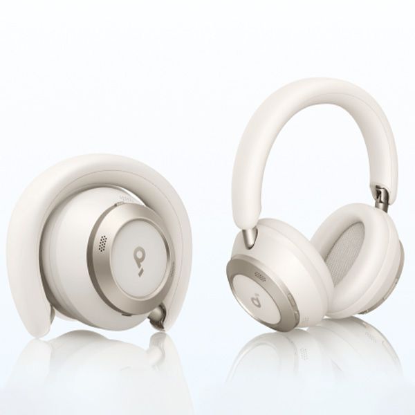soundcore Space One Pro On-Ear – אוזניות קשת אלחוטיות ANC לבן Hi-Res | יבואן רשמי – תמונה 4