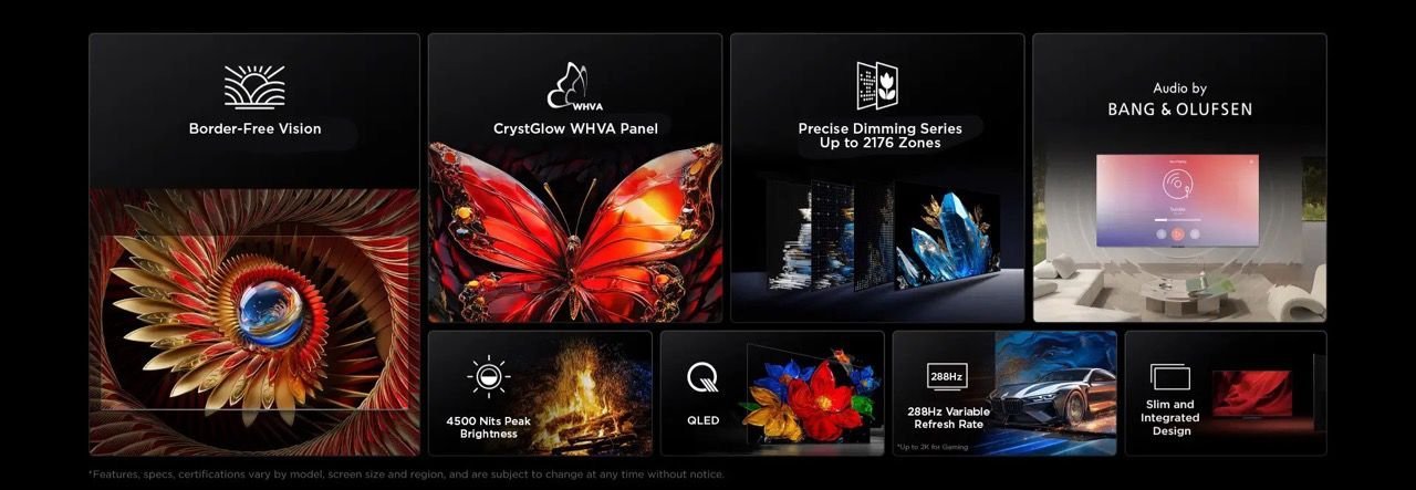 TCL 65C8K QD-Mini LED: טלוויזיית 65 אינץ' עם 4500 ניטים ו-Bang & Olufsen | יבואן רשמי – תמונה 8