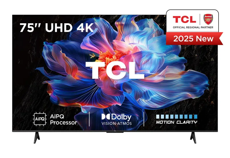 טלוויזיה חכמה 75 אינץ׳ TCL 75V6C – מסך 4K Google TV ענק עם Dolby Atmos | יבואן רשמי-משלוח מהיר – תמונה 4