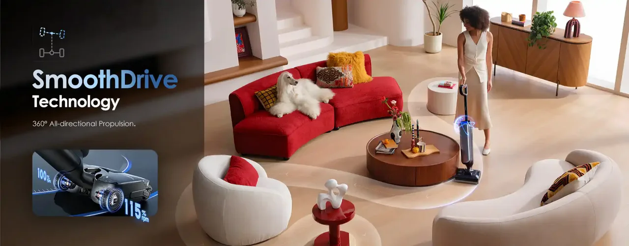 שואב שוטף אלחוטי Tineco FLOOR ONE S9 Artist Pro – עד 75 דקות עבודה וניקוי קצוות דו־צדדי חיווי קולי בעברית | יבואן רשמי-משלוח מהיר – תמונה 7