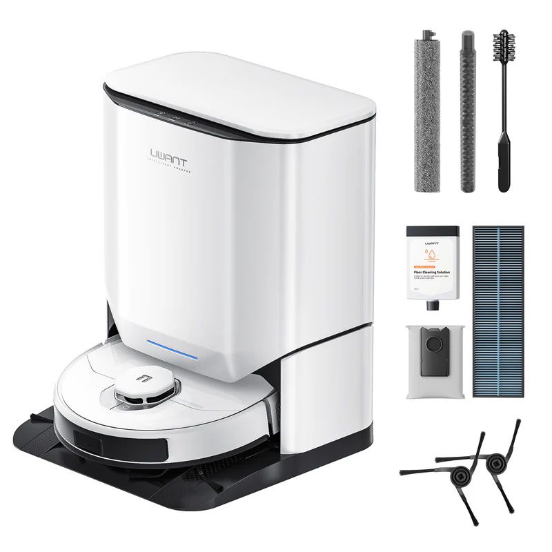 רובוט שואב שוטף UWANT U300 V25 – שטיפה במים חמים 60°C ותחנת ניקוי עצמי | יבואן רשמי-משלוח מהיר – תמונה 8