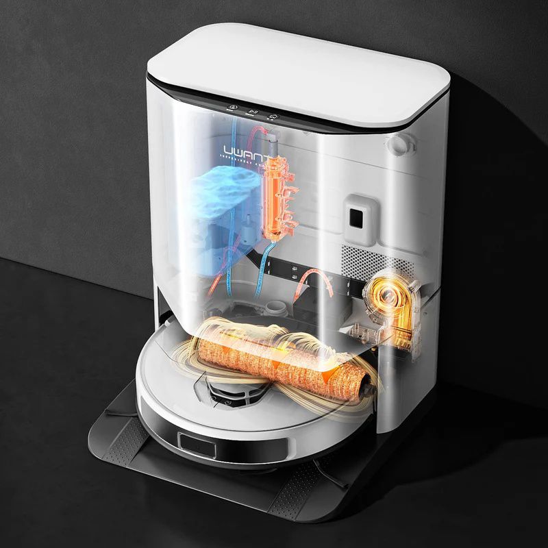 רובוט שואב שוטף UWANT U300 V25 – שטיפה במים חמים 60°C ותחנת ניקוי עצמי | יבואן רשמי-משלוח מהיר – תמונה 9