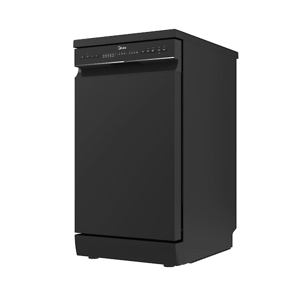 מדיח כלים צר Midea WQP8-W7634C-B – רוחב 45 ס"מ עם WIFI ו־10 מערכות כלים צבע שחור - יבואן רשמי | משלוח מהיר – תמונה 3