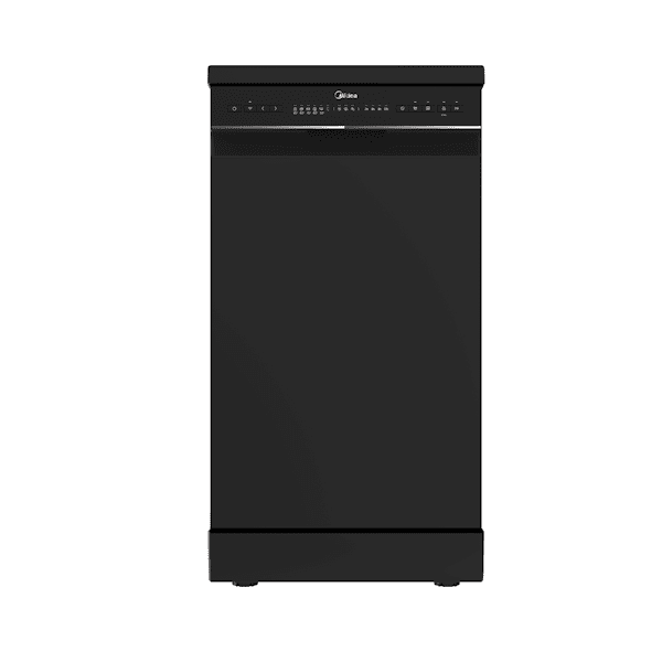 מדיח כלים צר Midea WQP8-W7634C-B – רוחב 45 ס"מ עם WIFI ו־10 מערכות כלים צבע שחור - יבואן רשמי | משלוח מהיר – תמונה 4