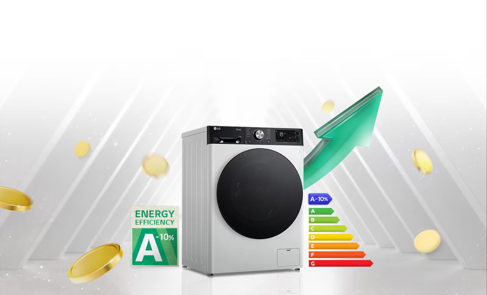 LG WF13314WBC – מכונת כביסה פתח קדמי 13 ק"ג עם AI DD & Steam+ | יבואן רשמי – תמונה 6