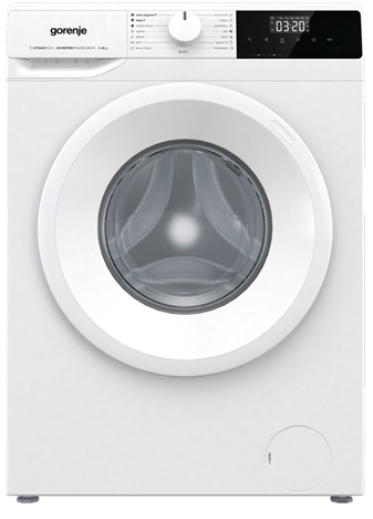 מכונת כביסה 8 ק"ג Gorenje WNH80 גורניה מנוע אינוורטר 1400 סל"ד עם שטיפה באדים ודירוג A – תמונה 5